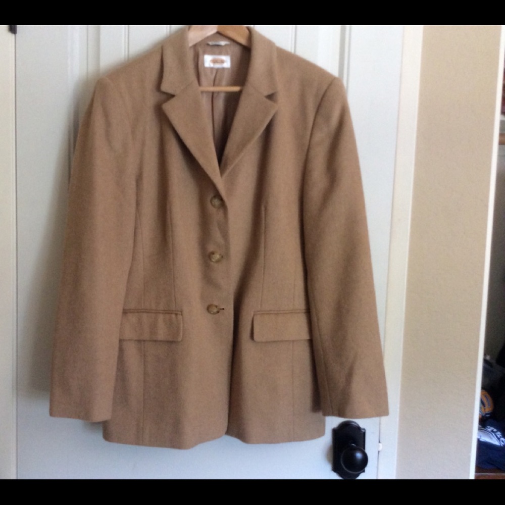 Talbots Camel Hair Blazer Jacket